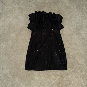 Short Black Sequin Dress